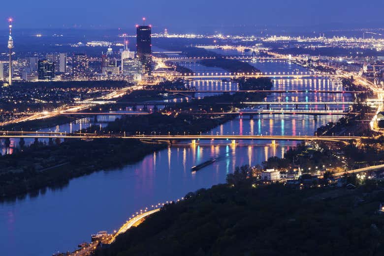 Le cours du Danube à Vienne