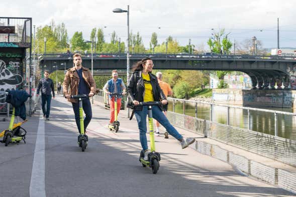Balade en trottinette électrique dans Vienne
